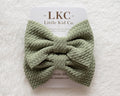 LKC Textured Bow Clip Duo