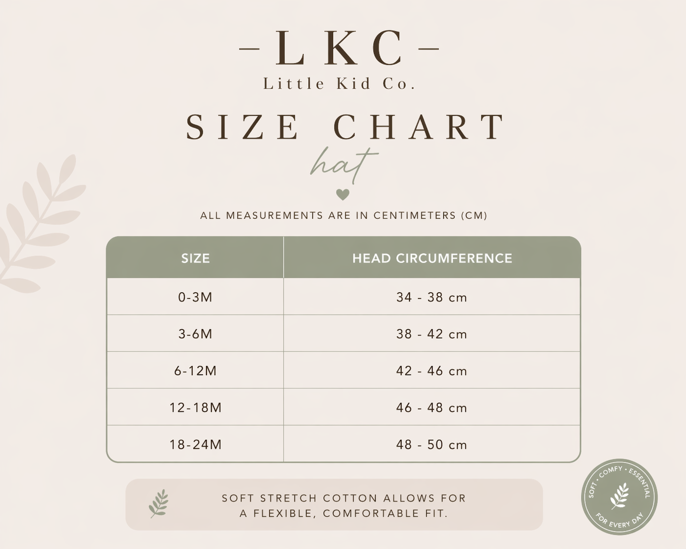 Organic Cotton Baby Hat