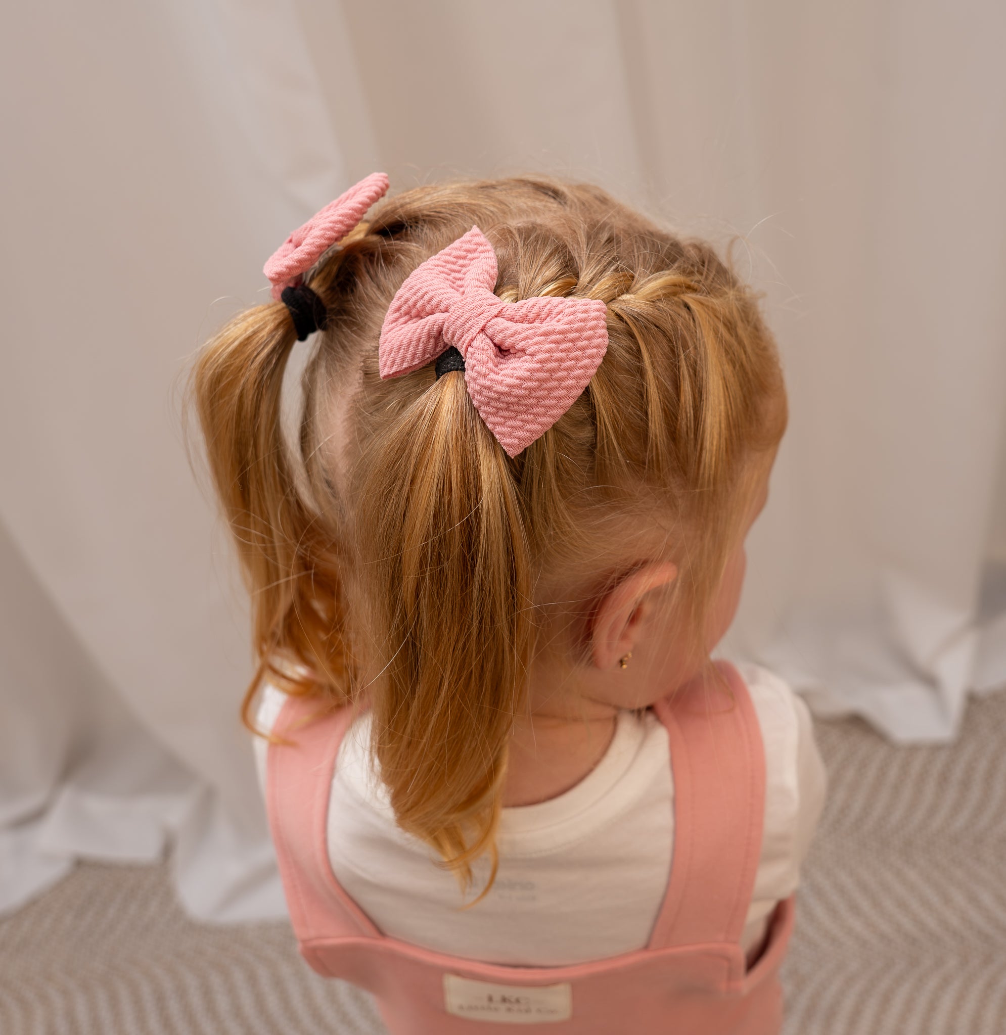 LKC Textured Bow Clip Duo