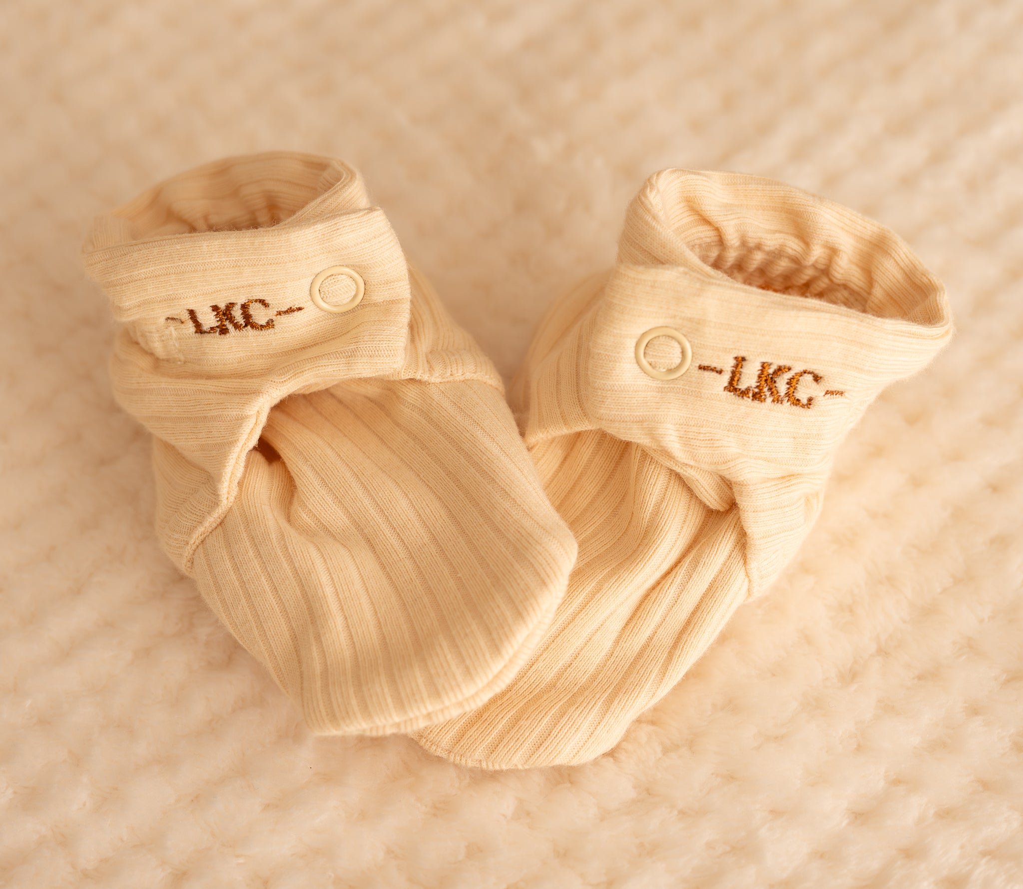 Stretch Organic Cotton Rib Booties