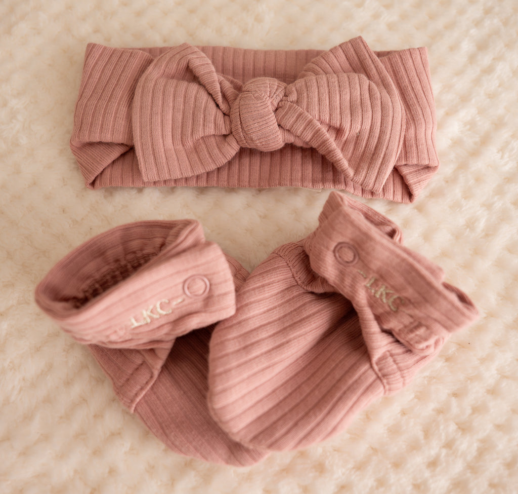 Stretch Organic Cotton Rib Booties