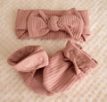 Stretch Organic Cotton Rib Bow Headband