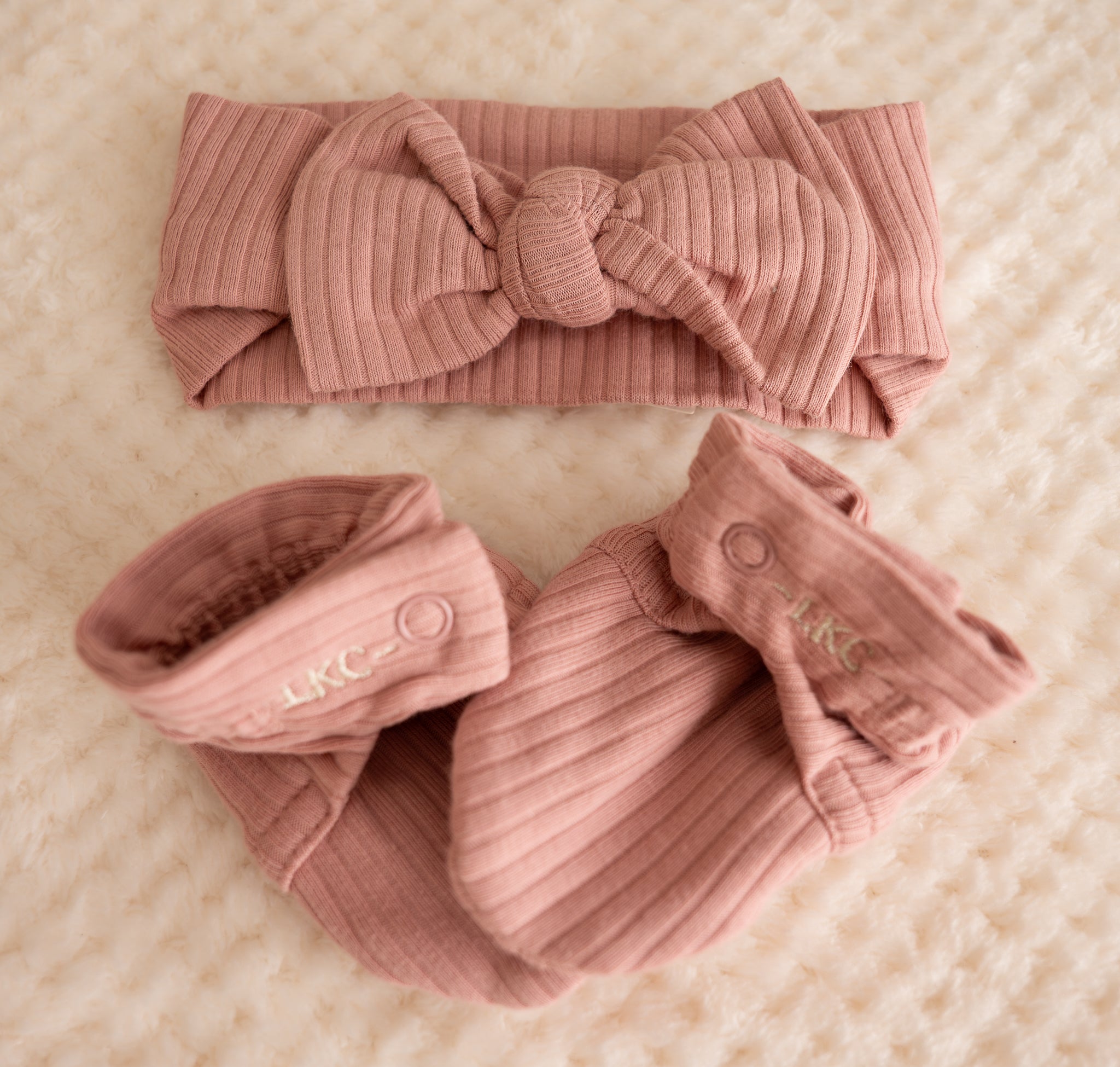 Stretch Organic Cotton Rib Booties