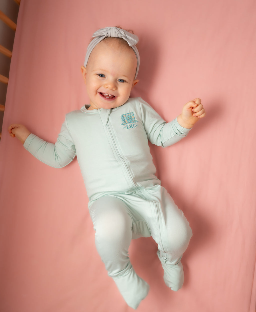 LKC Checker Club Bamboo Zip Romper
