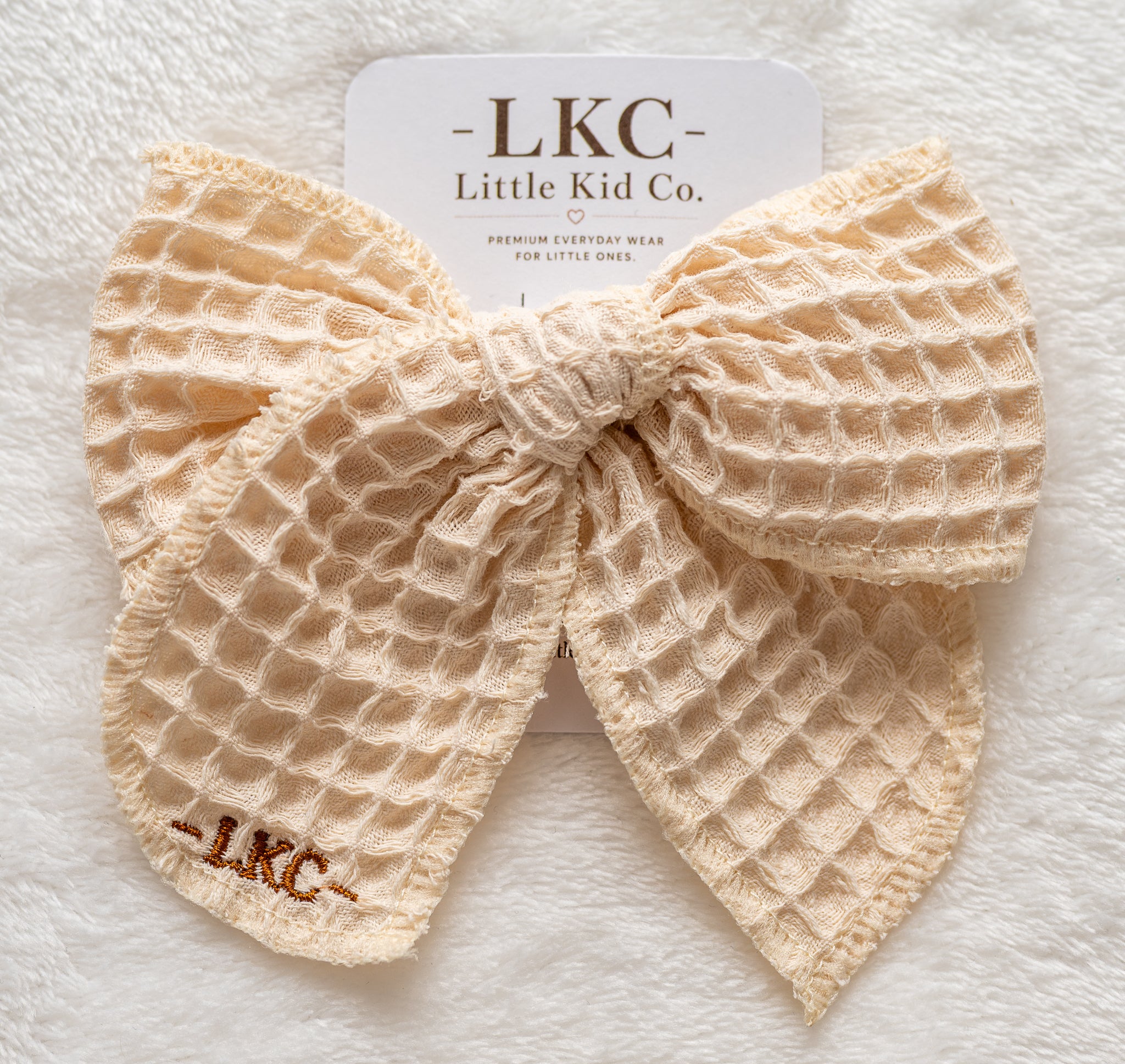 LKC Waffle Bow Clip
