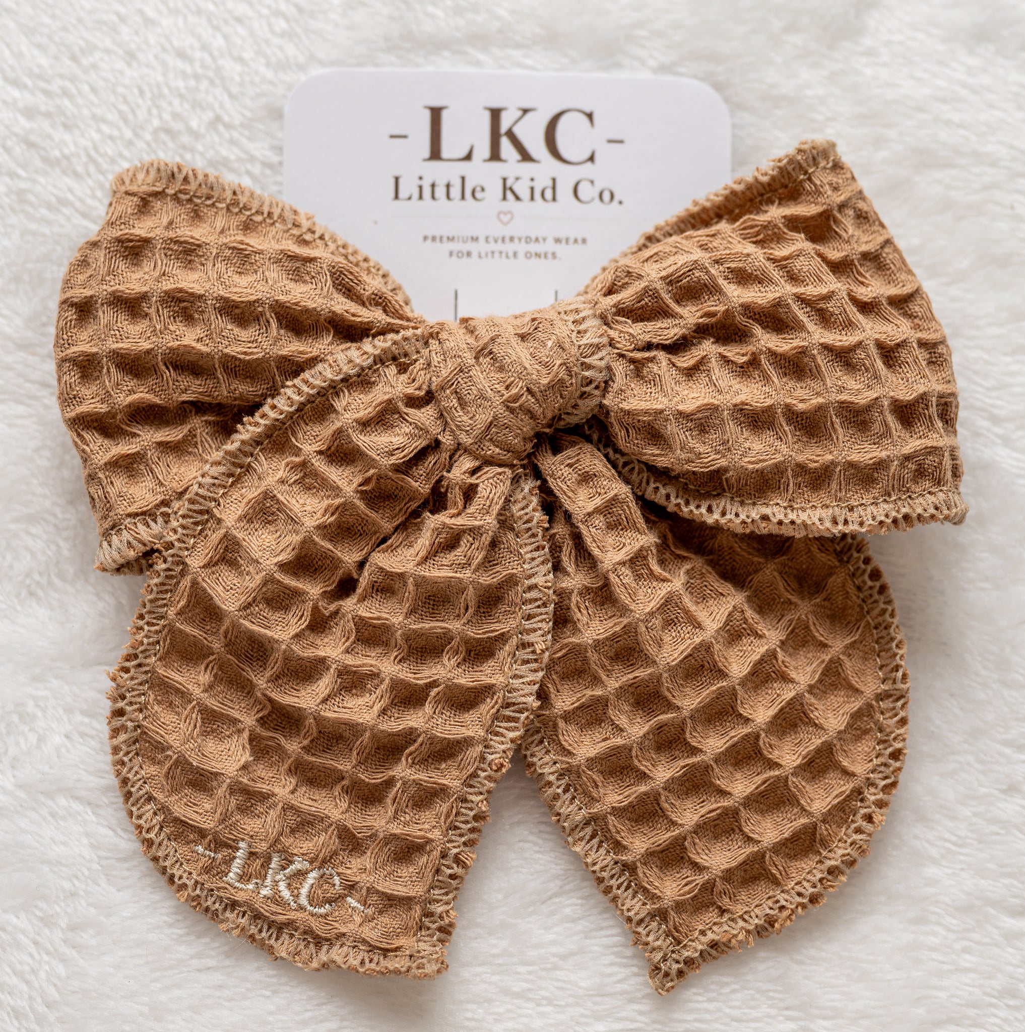 LKC Waffle Bow Clip